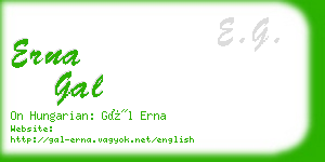 erna gal business card